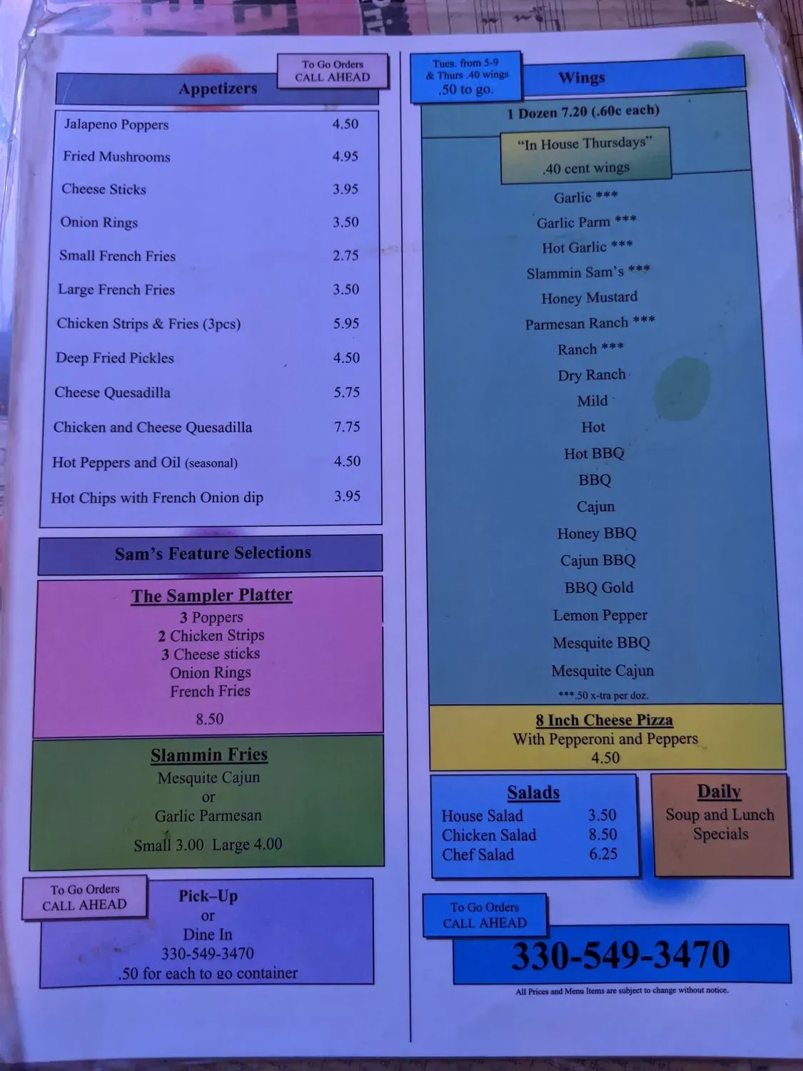 Menu 2