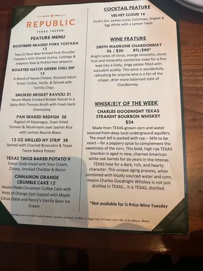 Menu 1