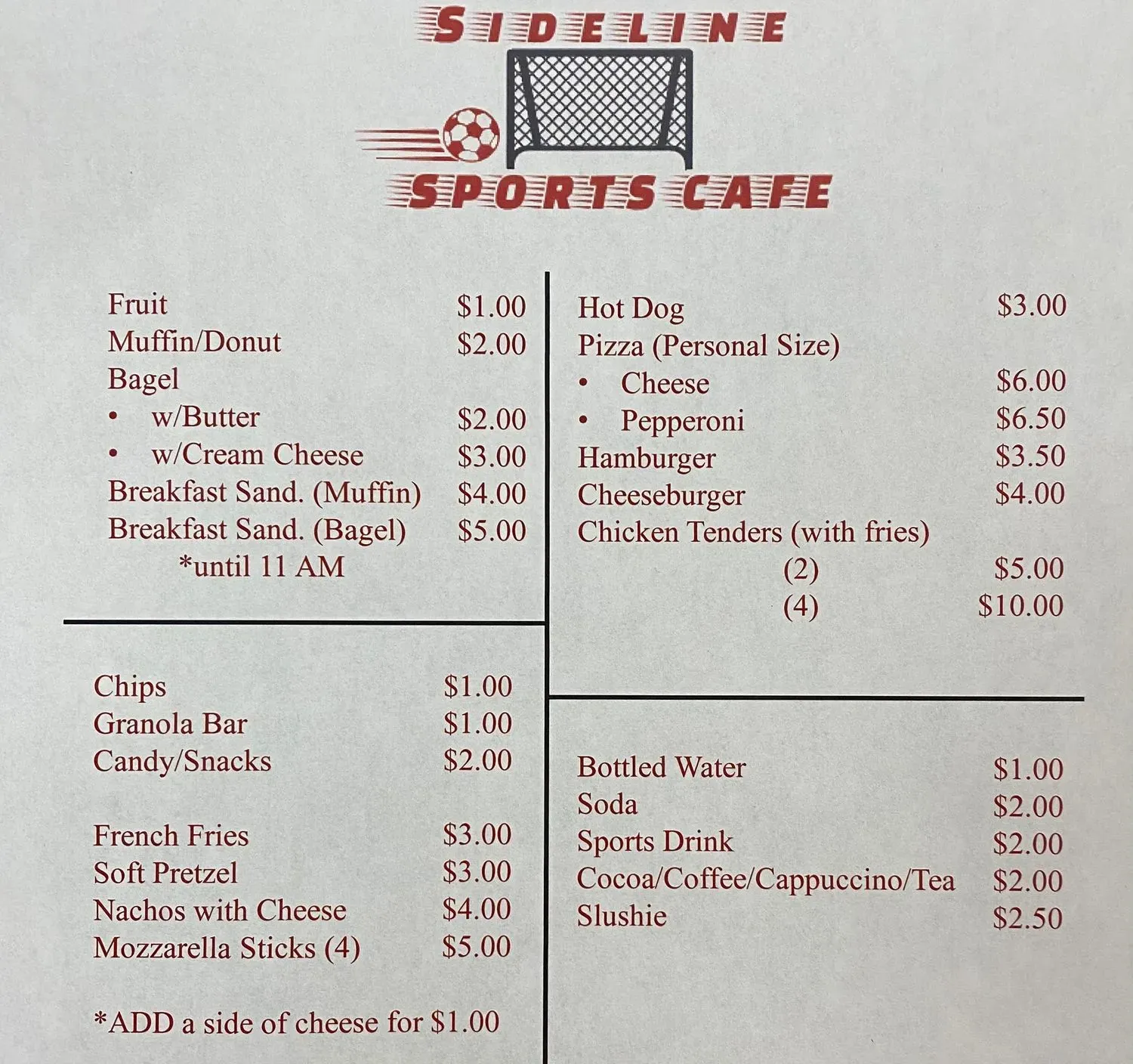 Menu 1