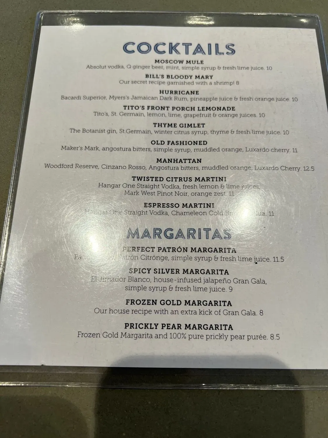 Menu 5