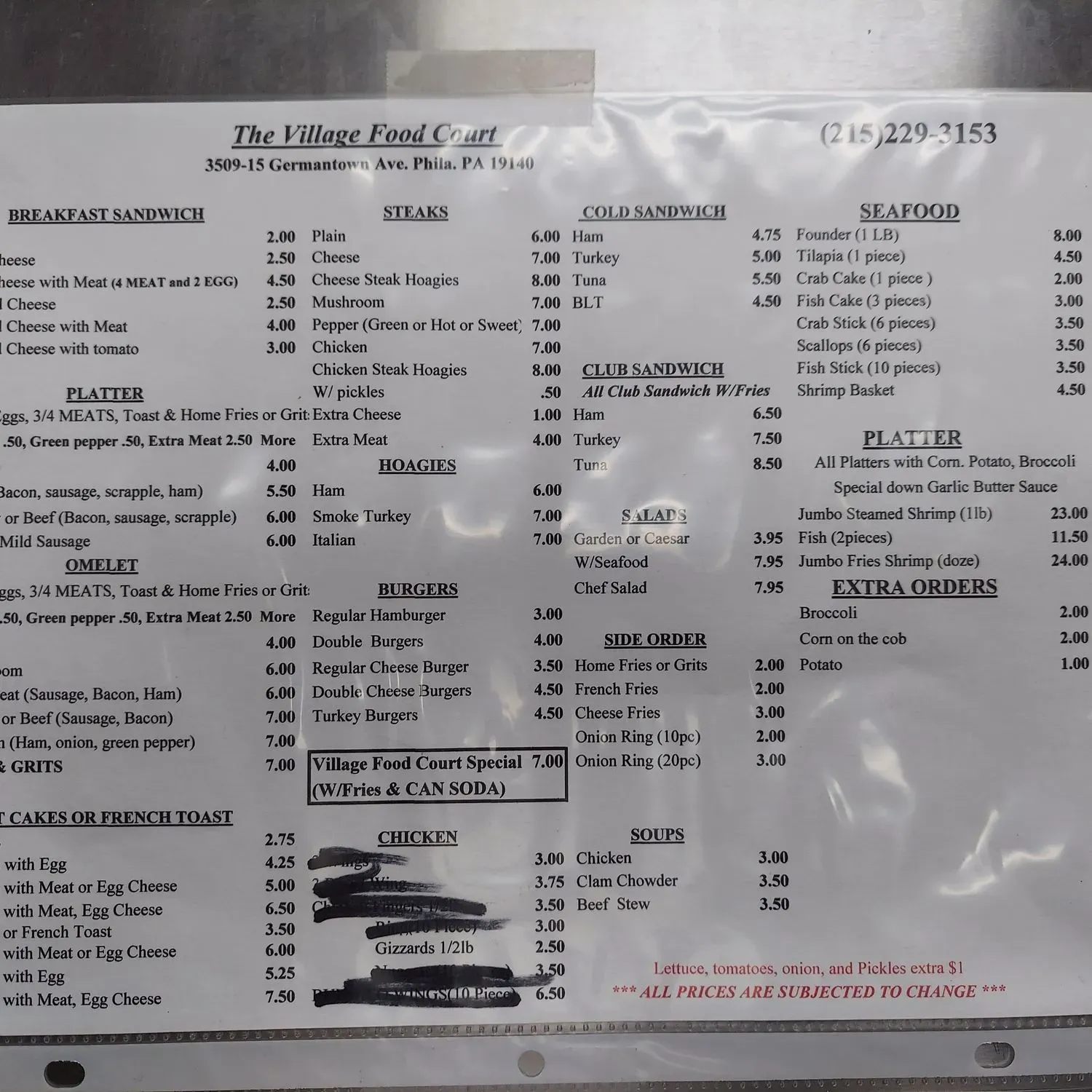 Menu 1