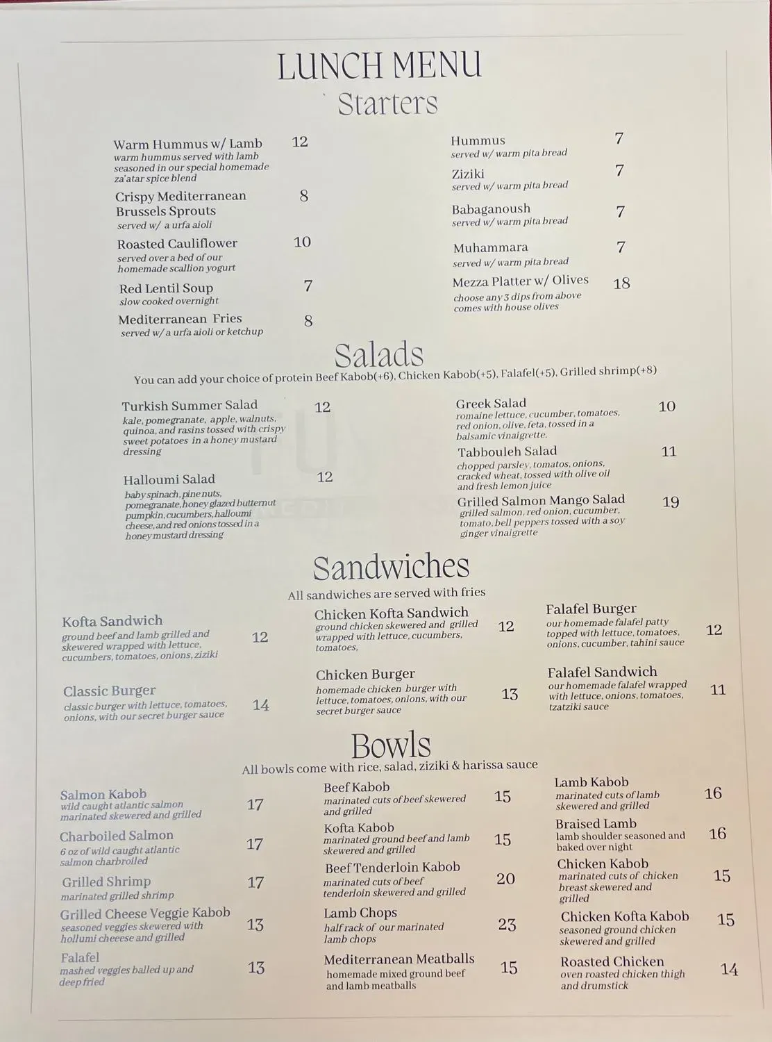 Menu 2