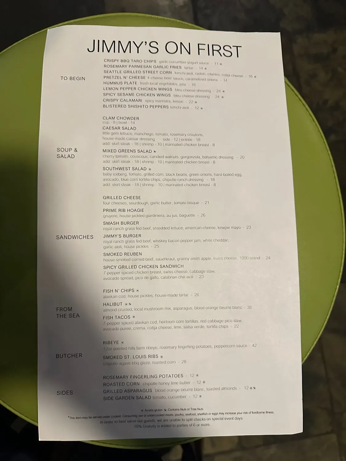 Menu 1