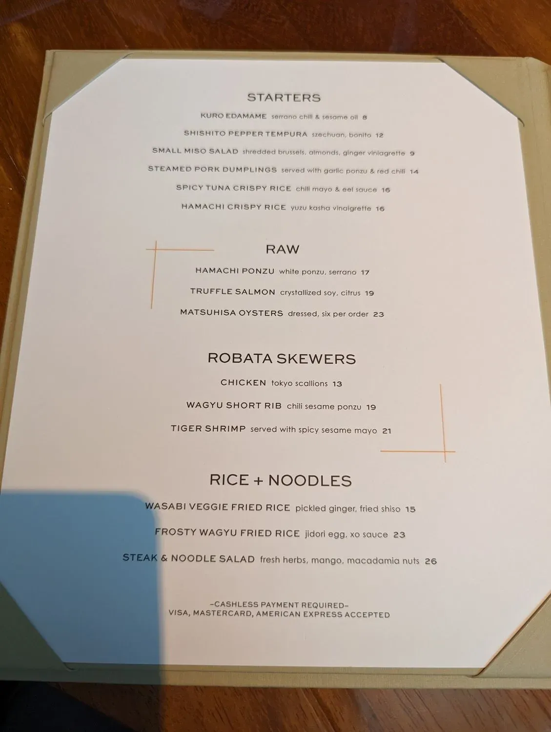 Menu 1