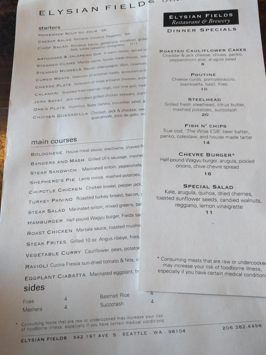 Menu 5