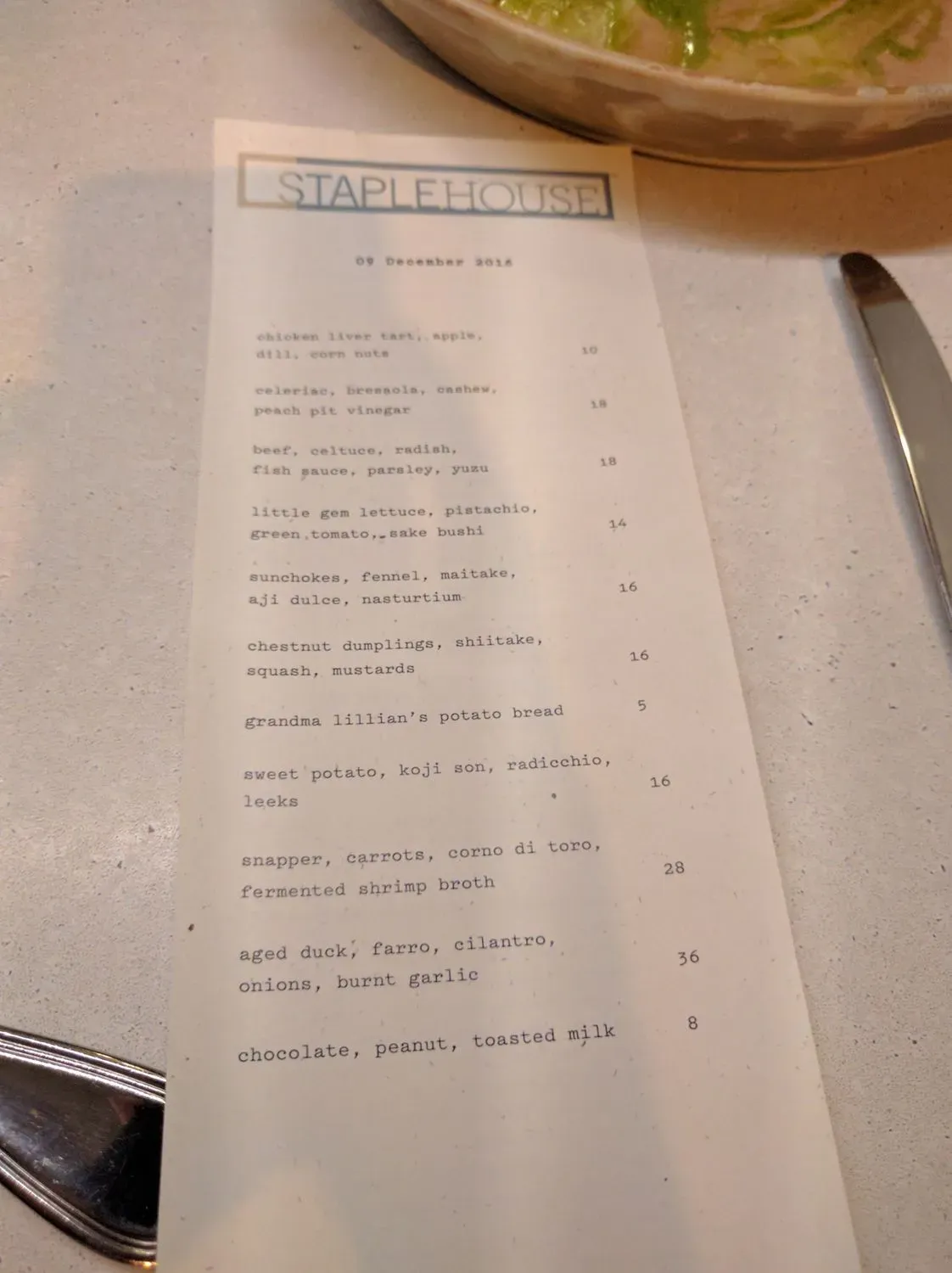 Menu 1