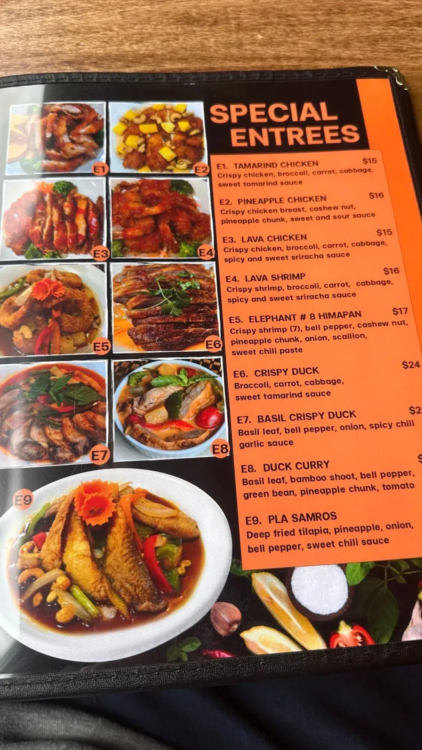 Elephant #8 Thai Cuisine & Sushi Menu - Updated October 2025