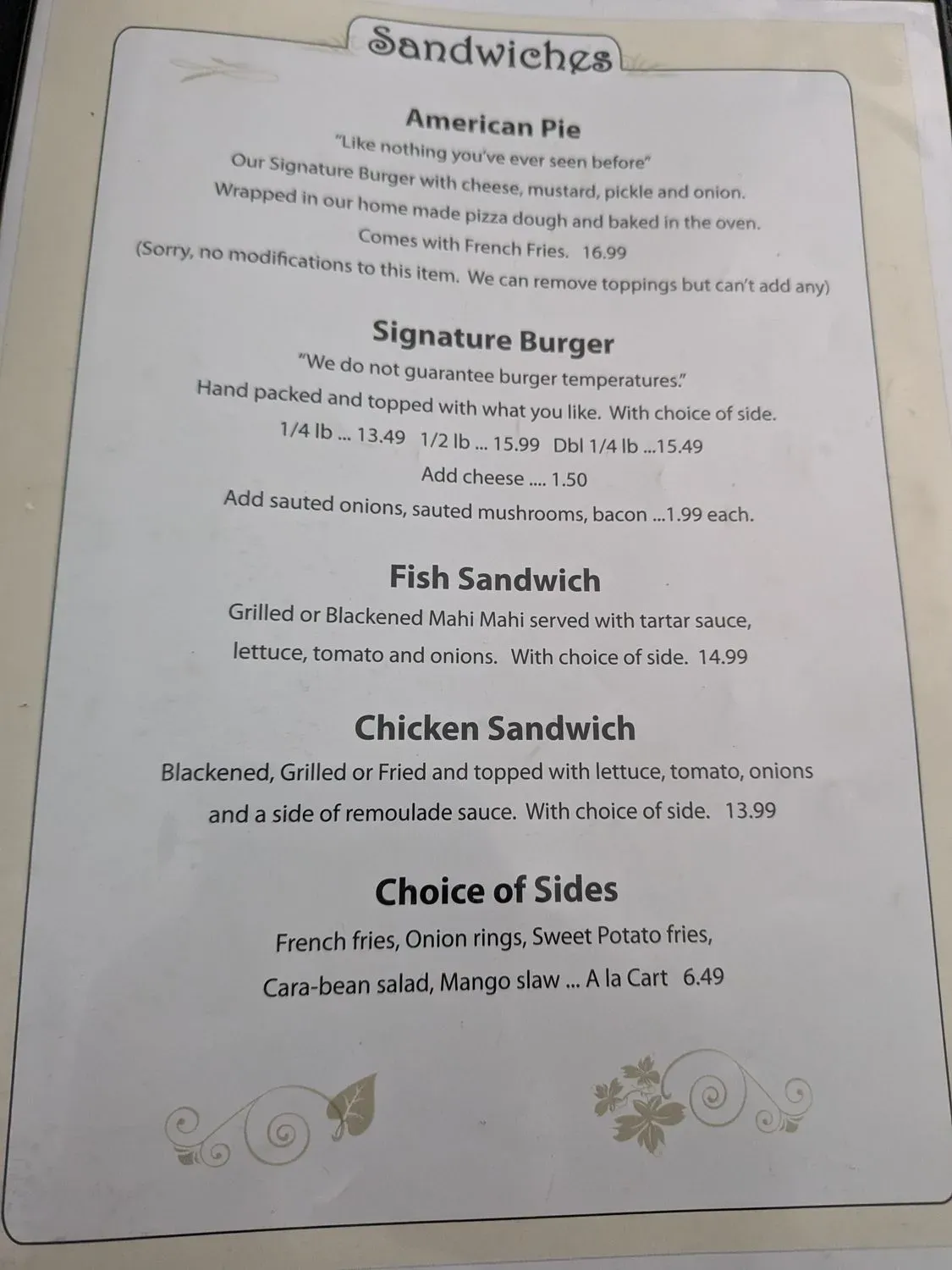 Menu 2