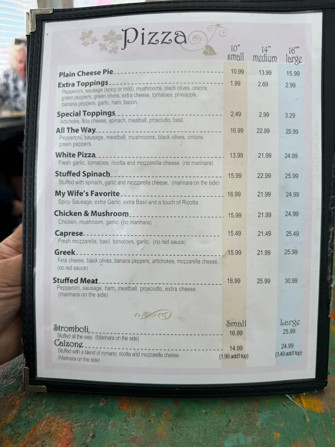 Menu 5