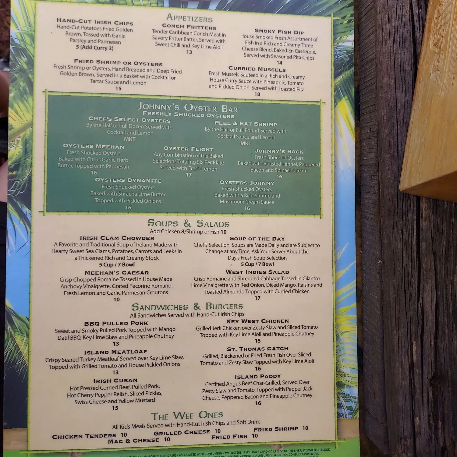 Menu 5