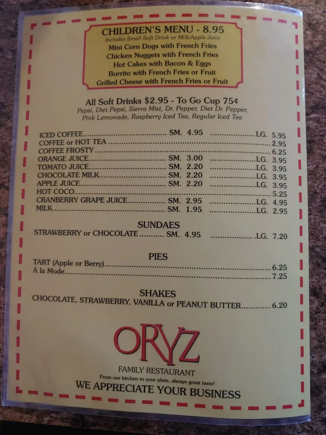 Menu 2