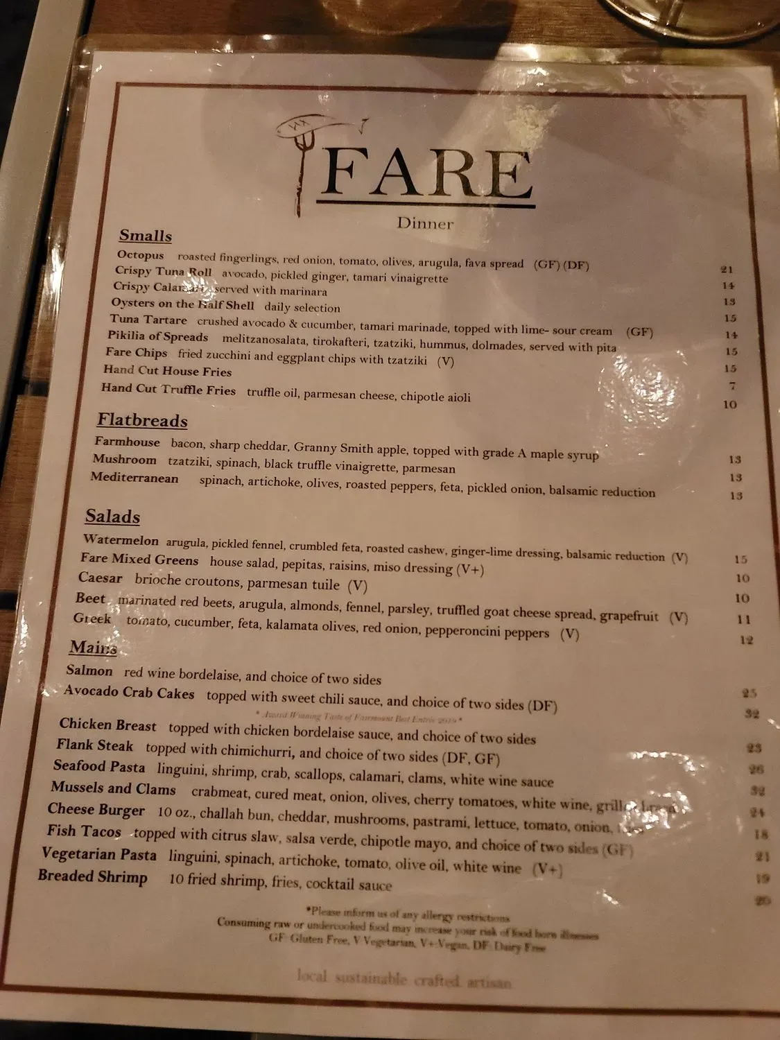 Menu 1