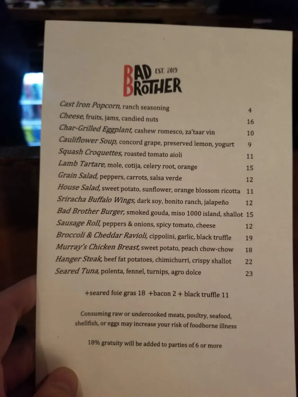 Menu 6