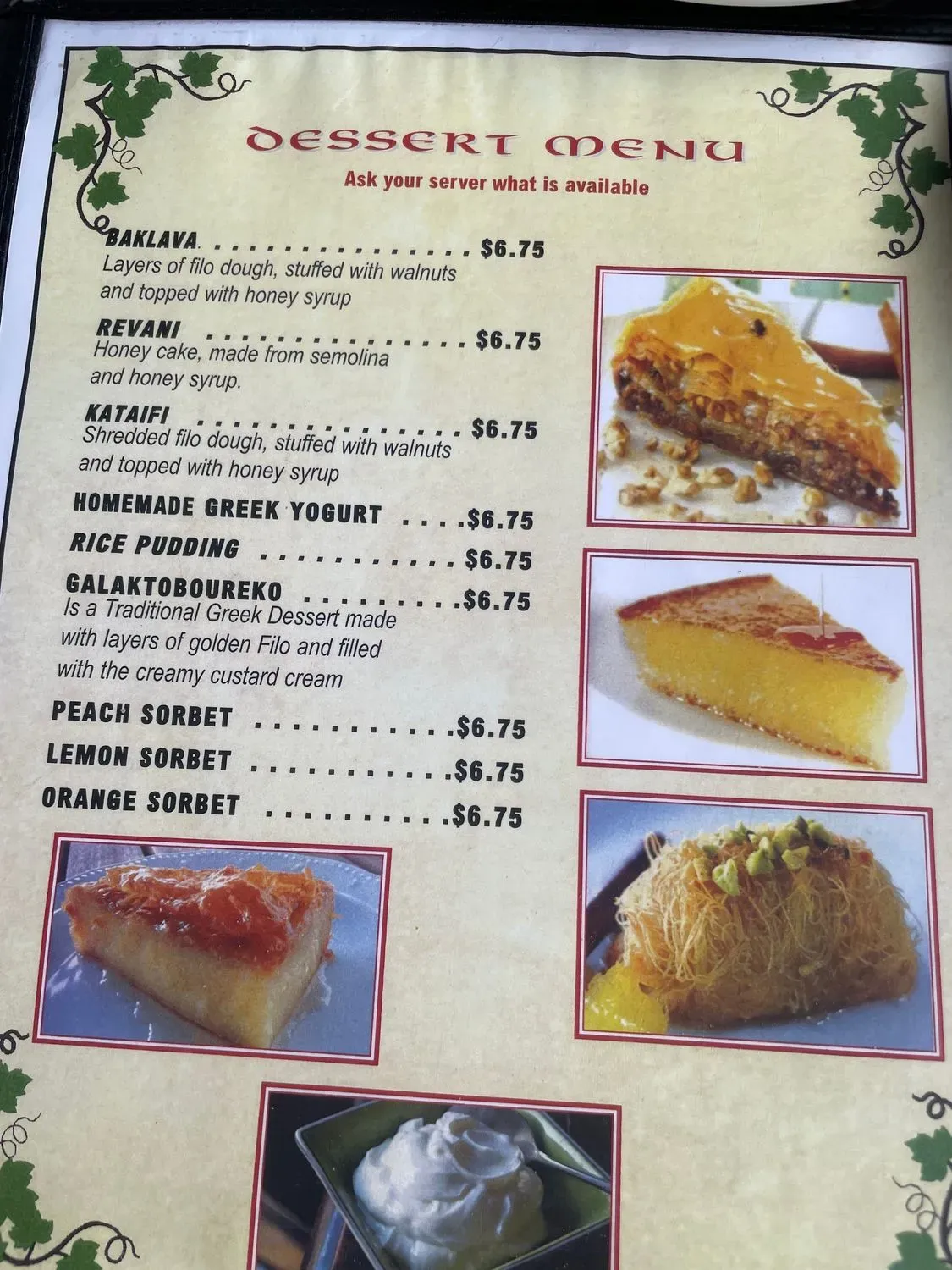 Menu 6