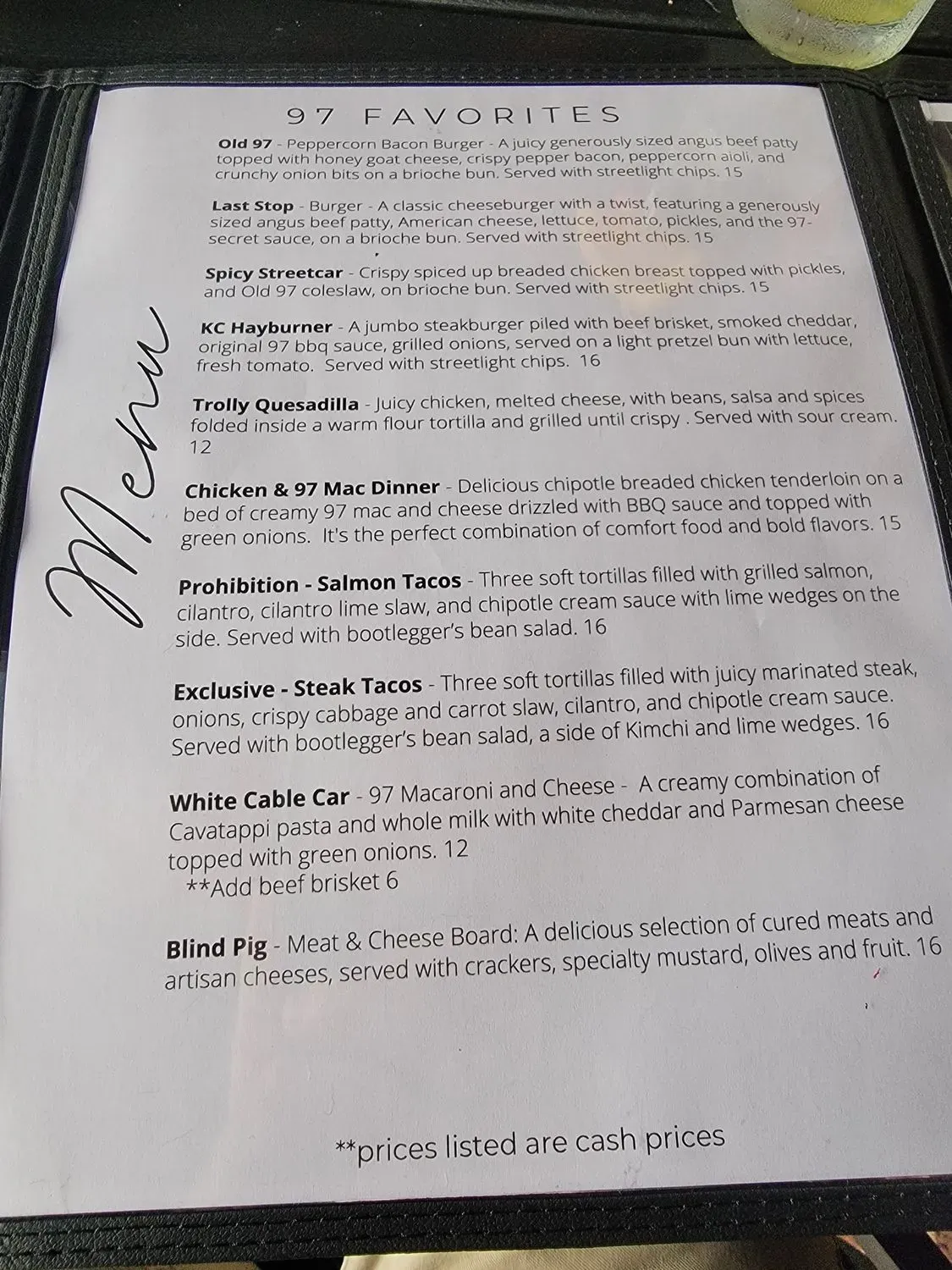 Menu 5