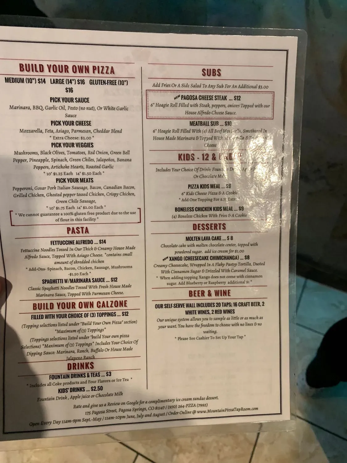 Menu 2