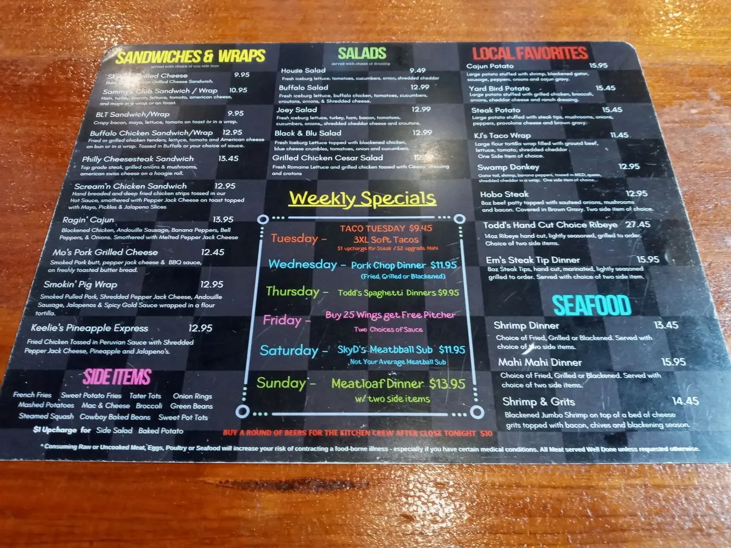 Menu 2