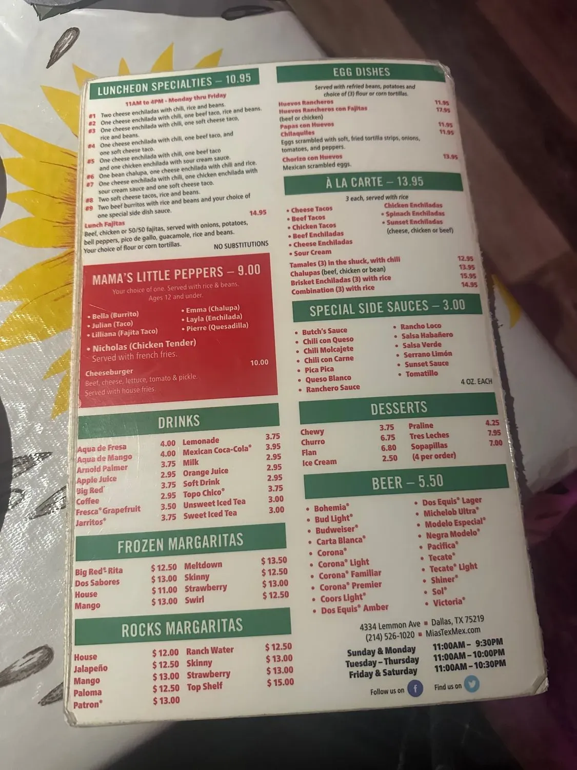 Menu 1