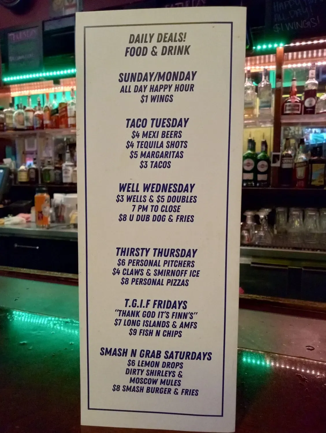 Menu 5