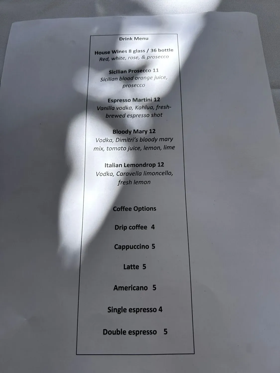 Menu 5