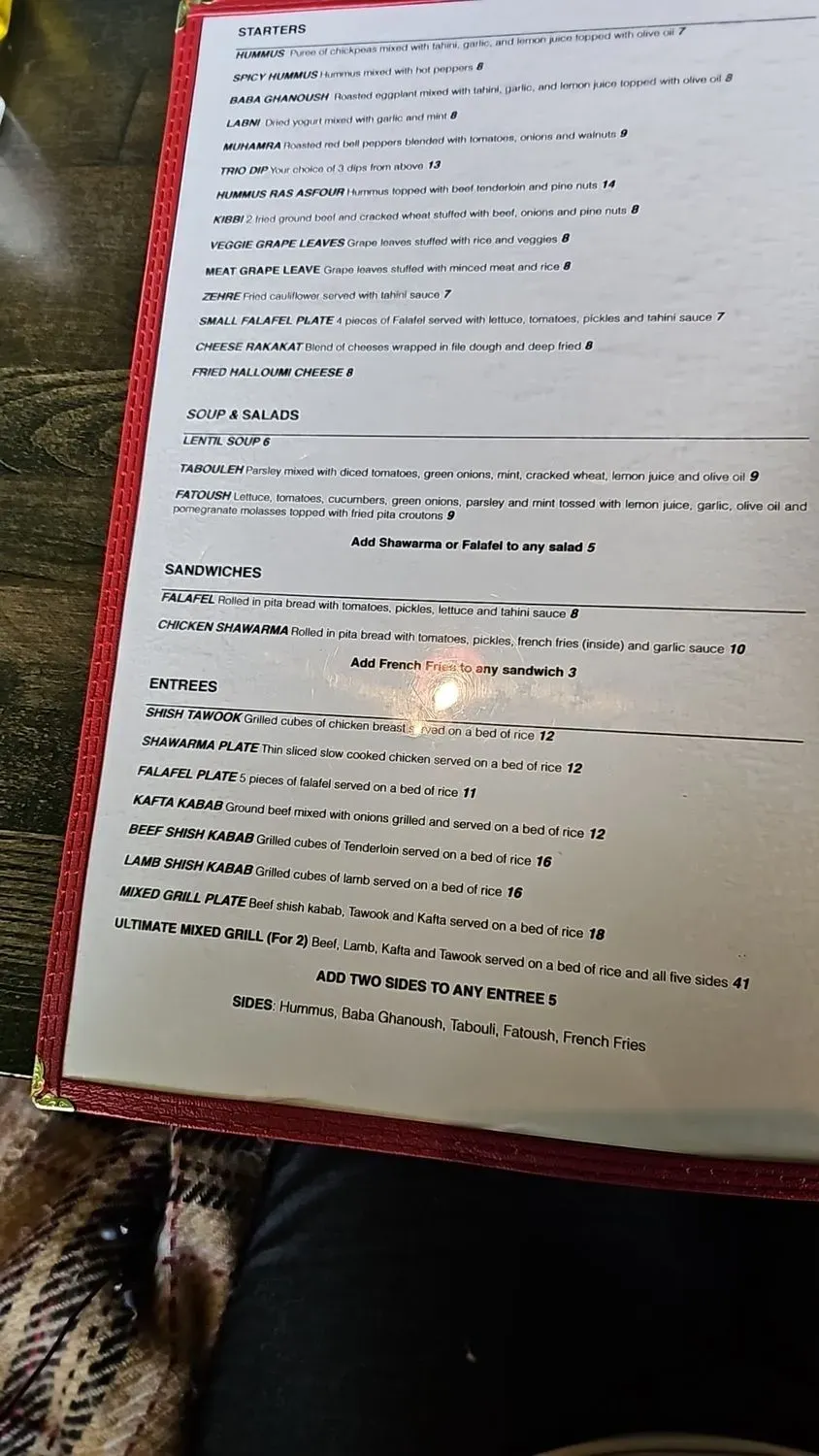 Menu 2