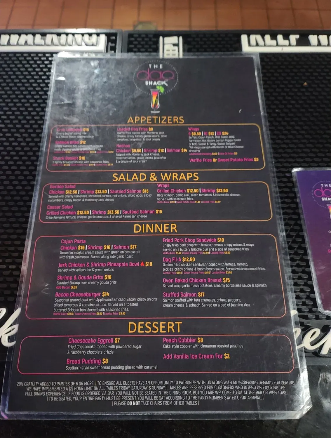 Menu 5