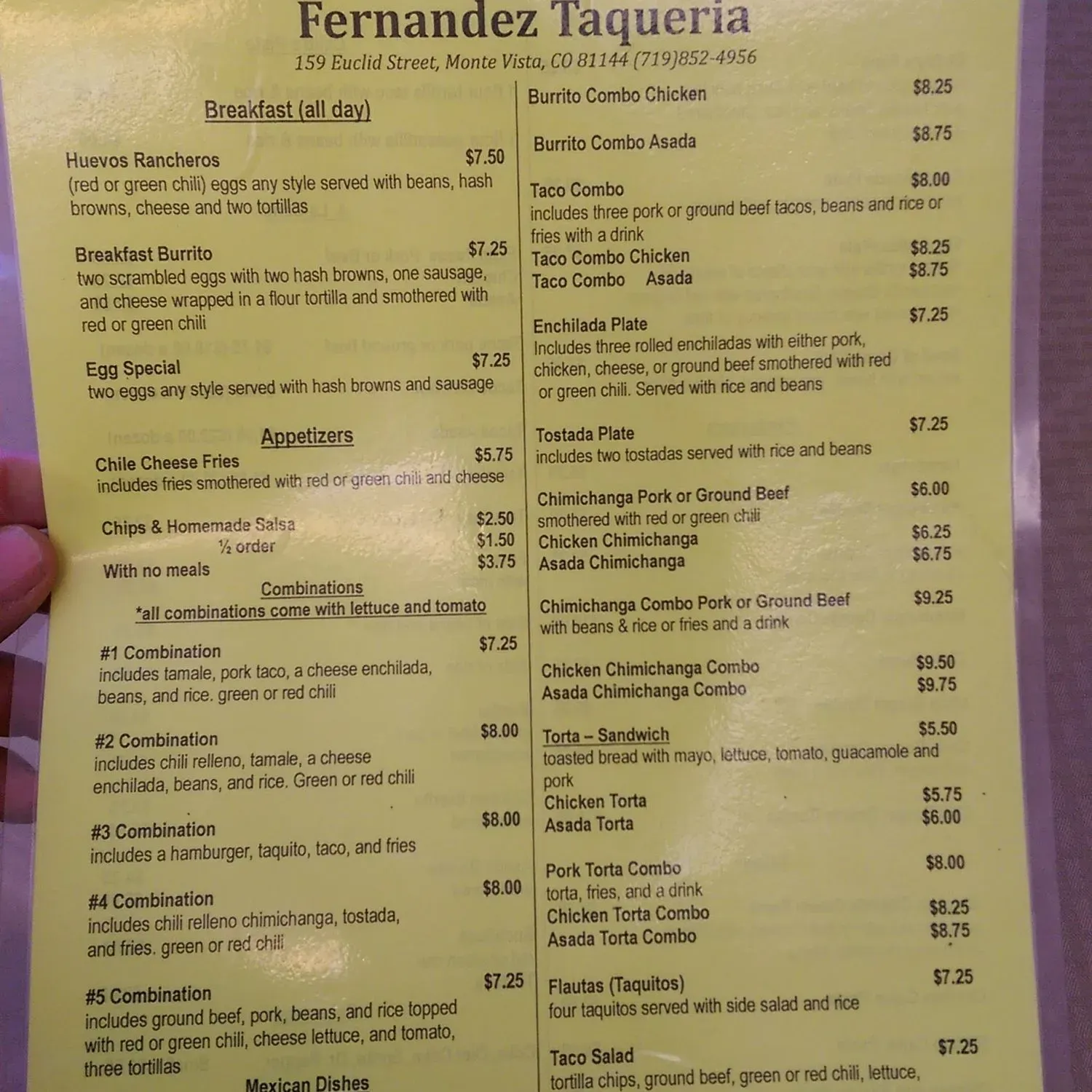 Menu 2