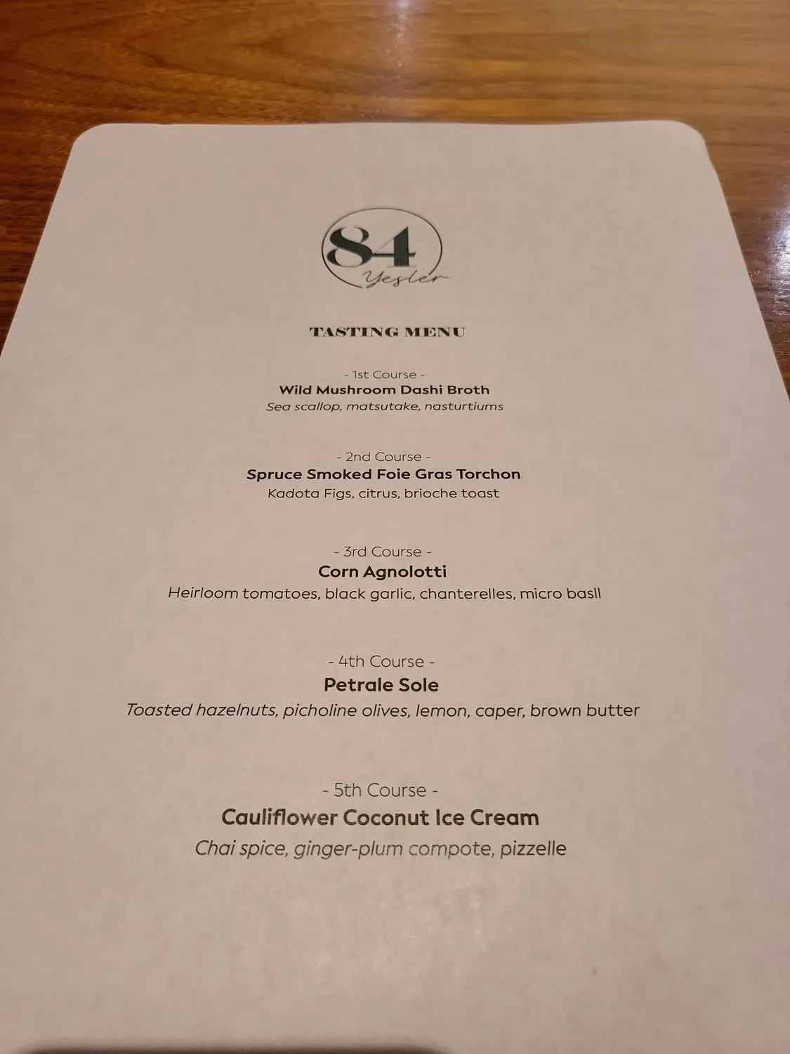 Menu 5