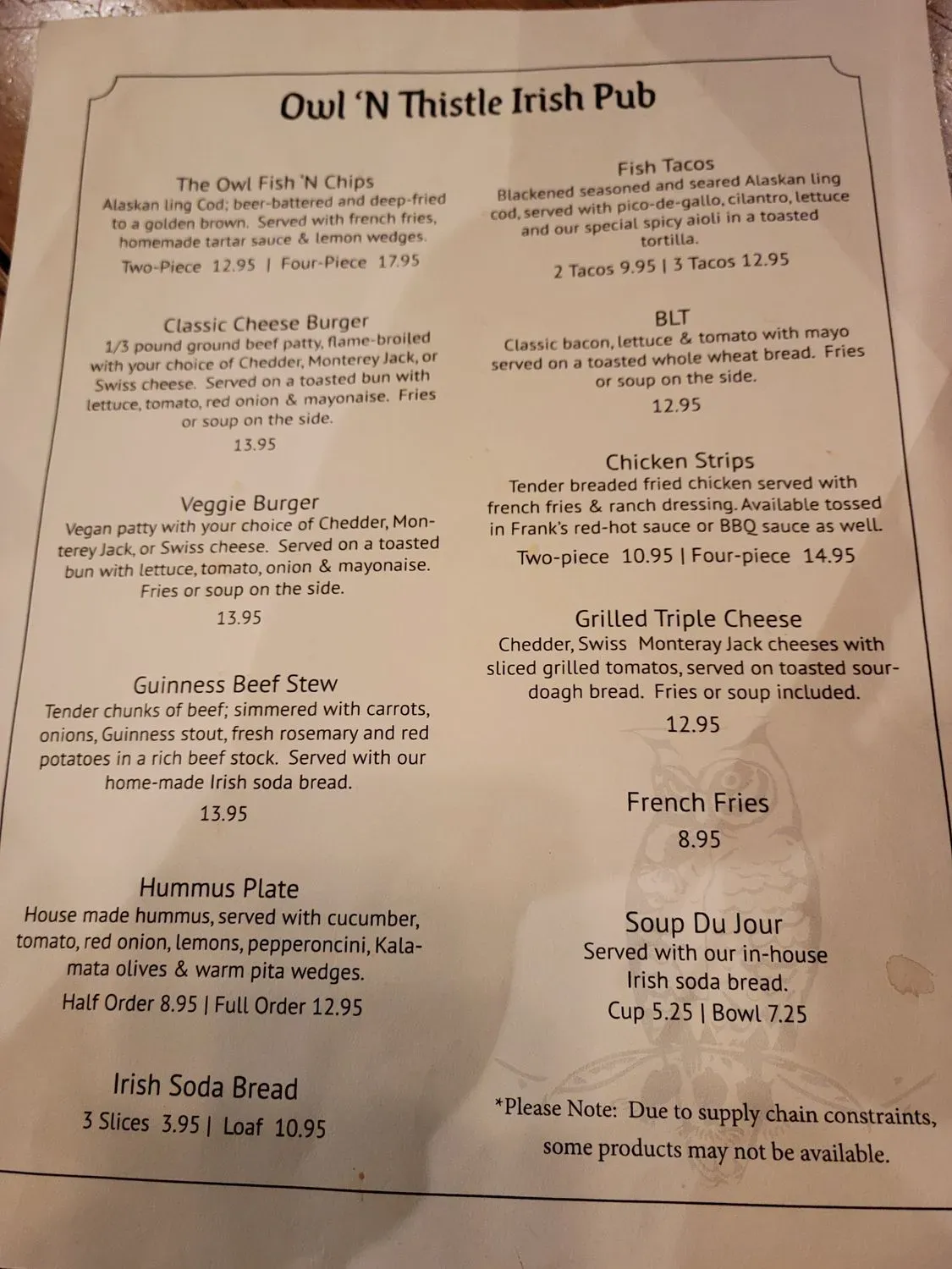 Menu 4