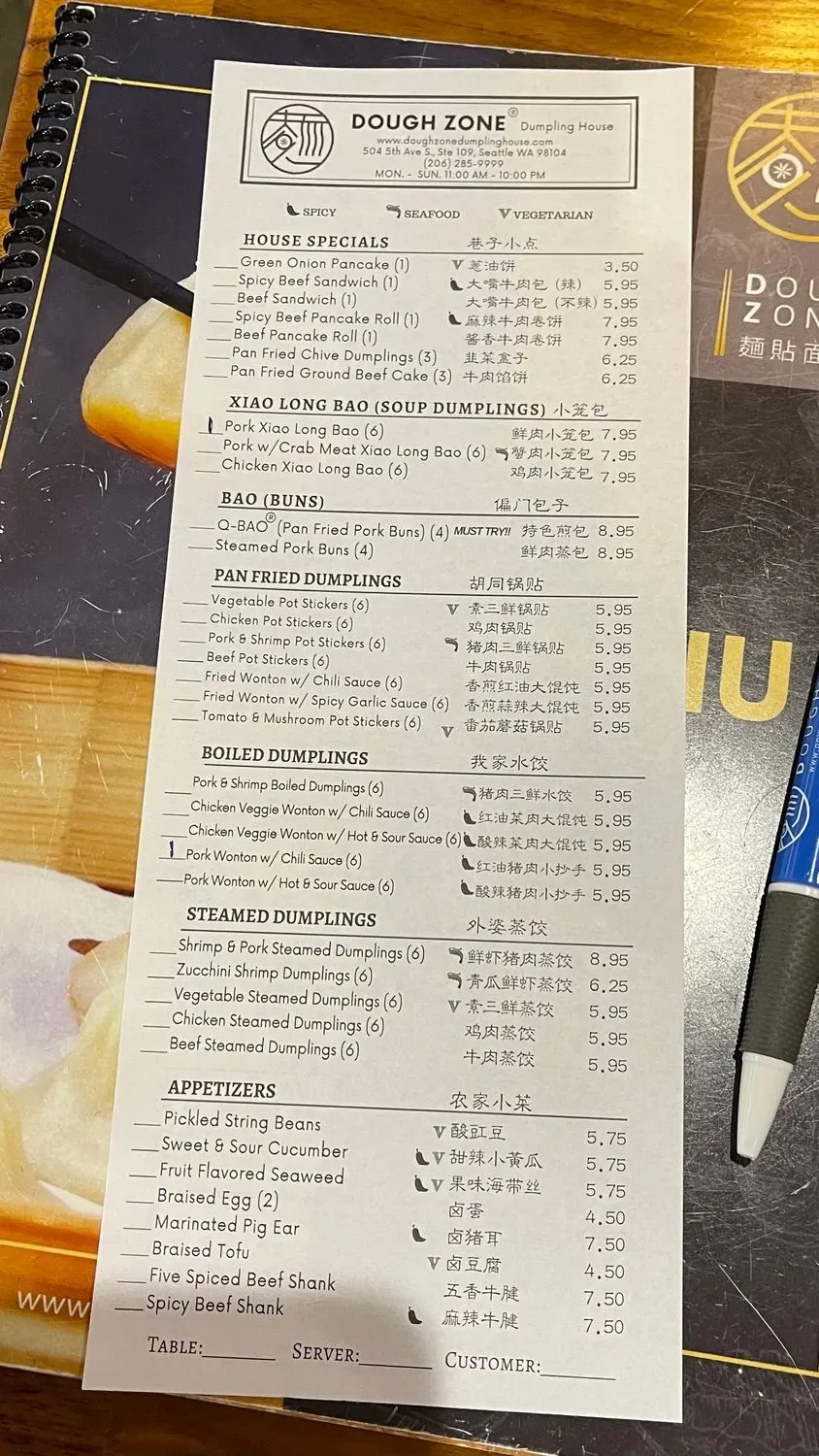 Menu 5