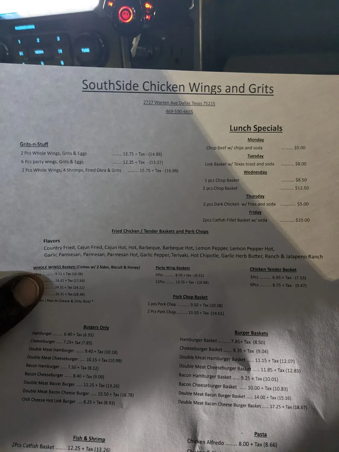 Menu 1