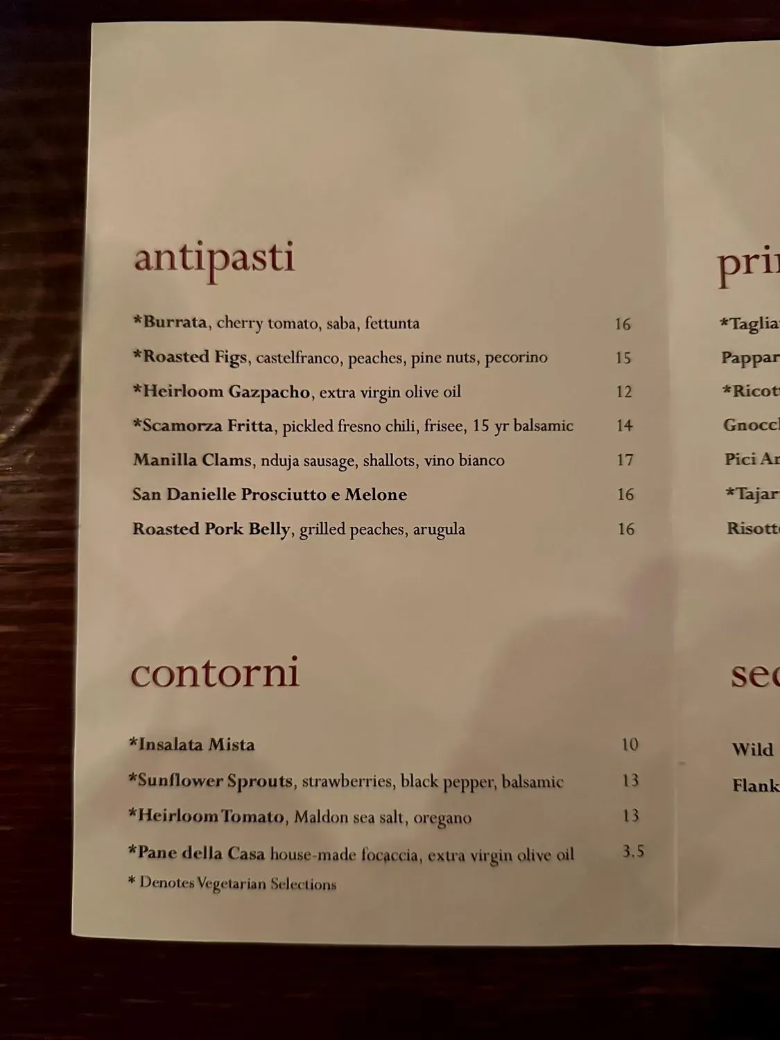 Menu 5