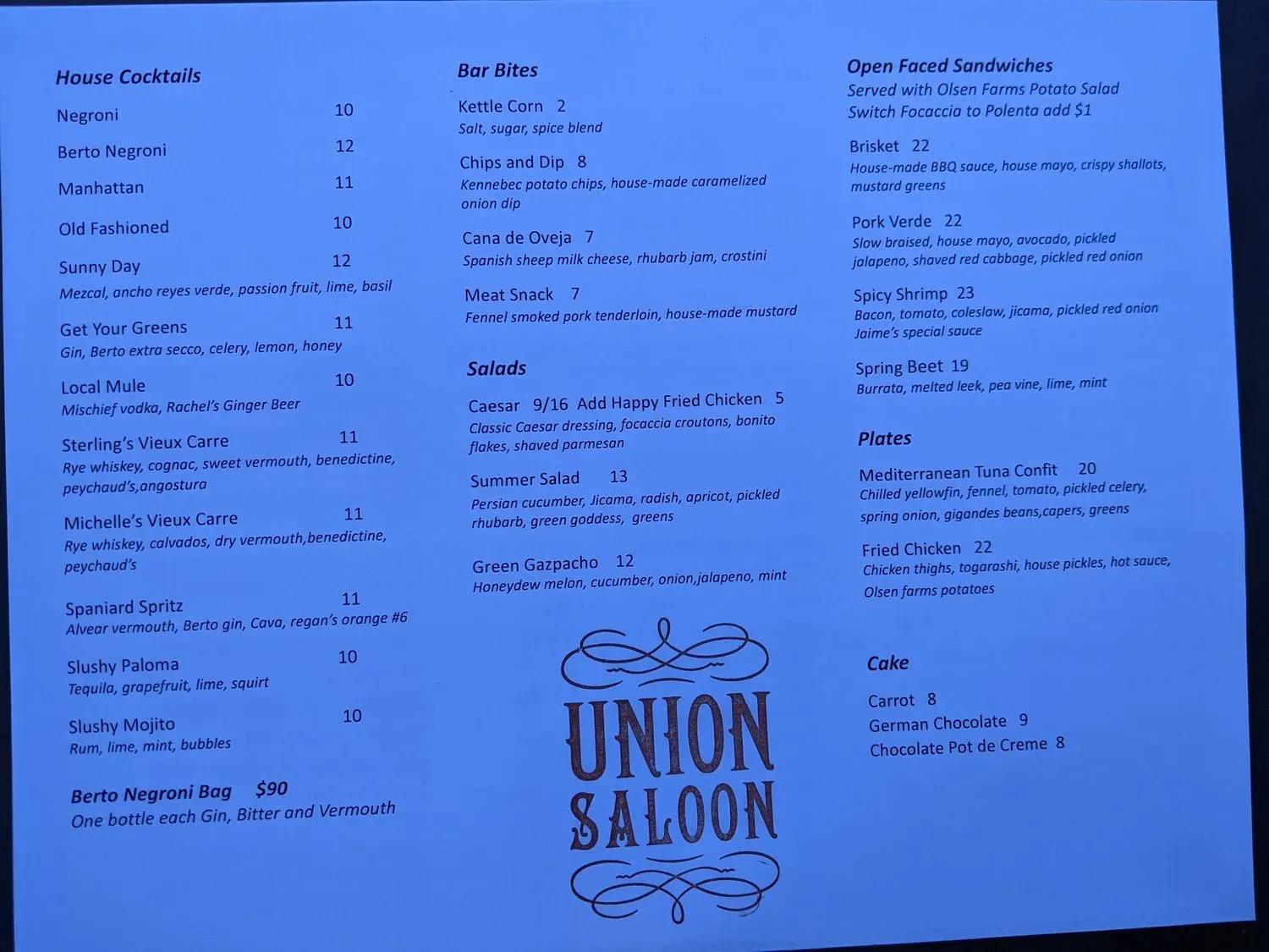 Menu 2