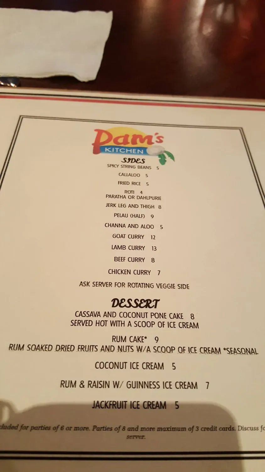 Menu 6