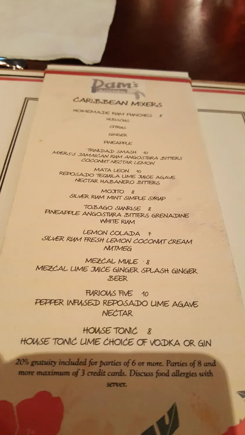 Menu 5