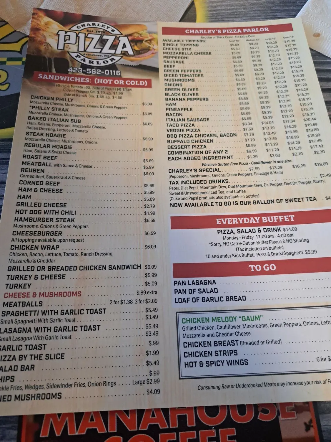 Menu 5