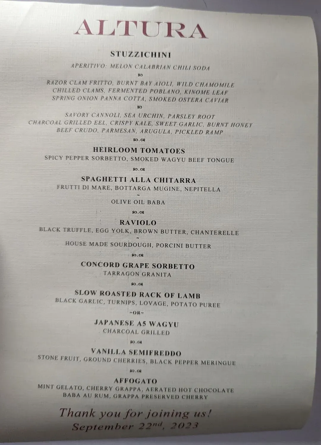 Menu 5