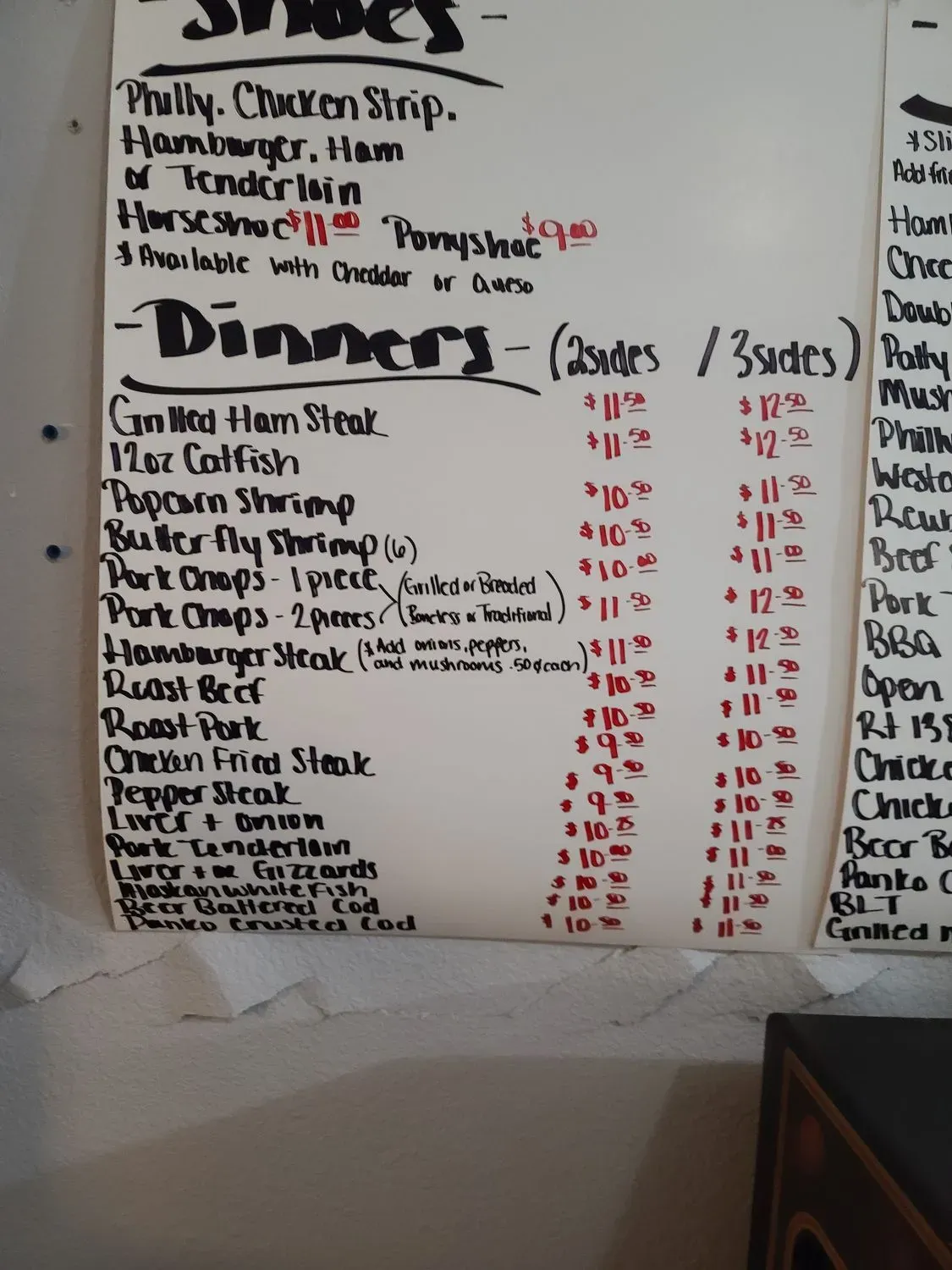 RT 138 Cafe Menu - Updated October 2025