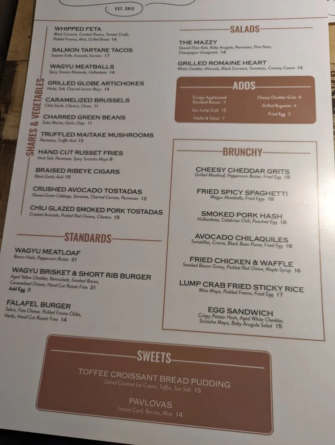 Menu 5