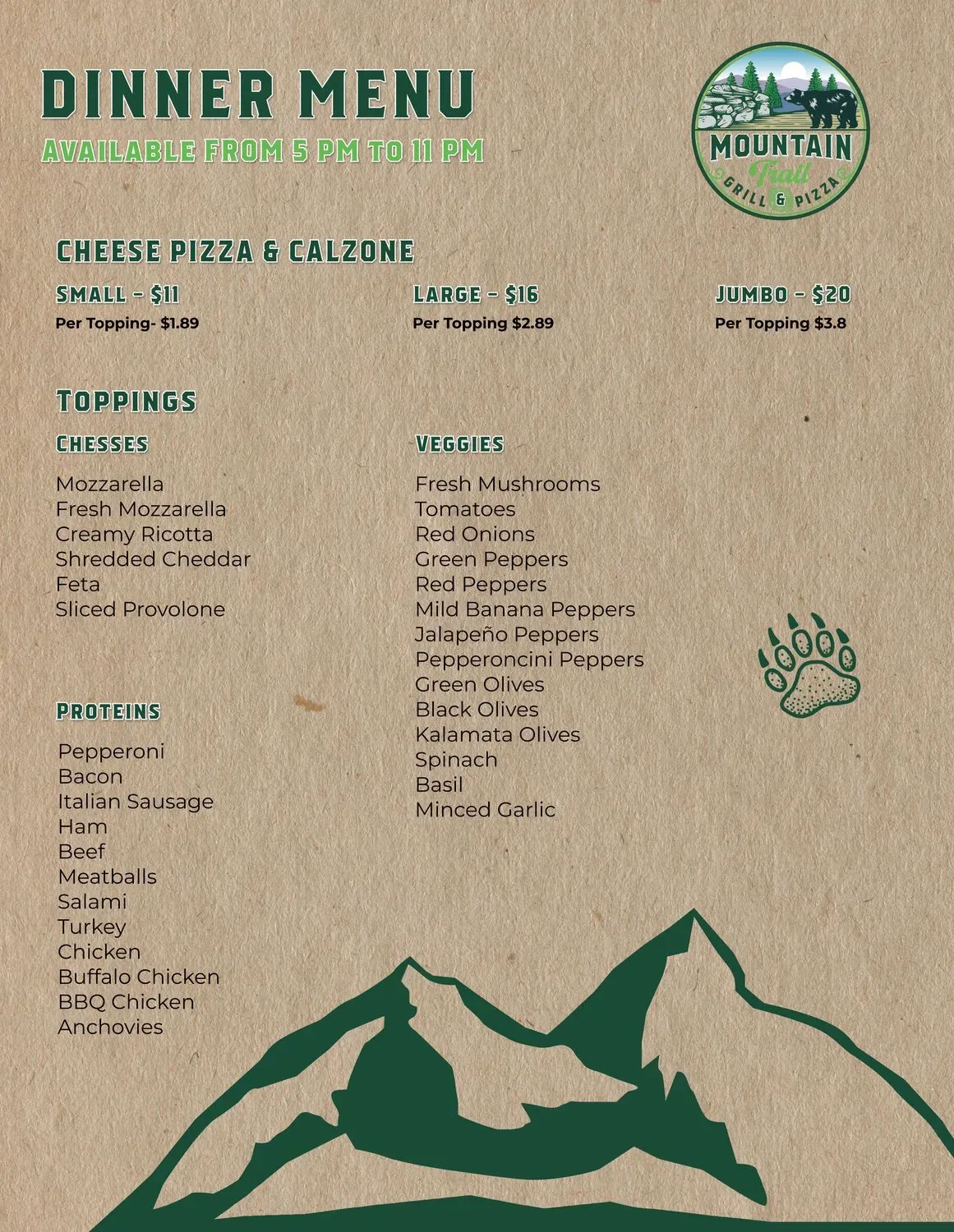 Menu 5