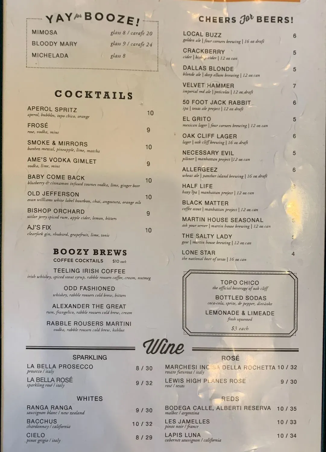 Menu 1