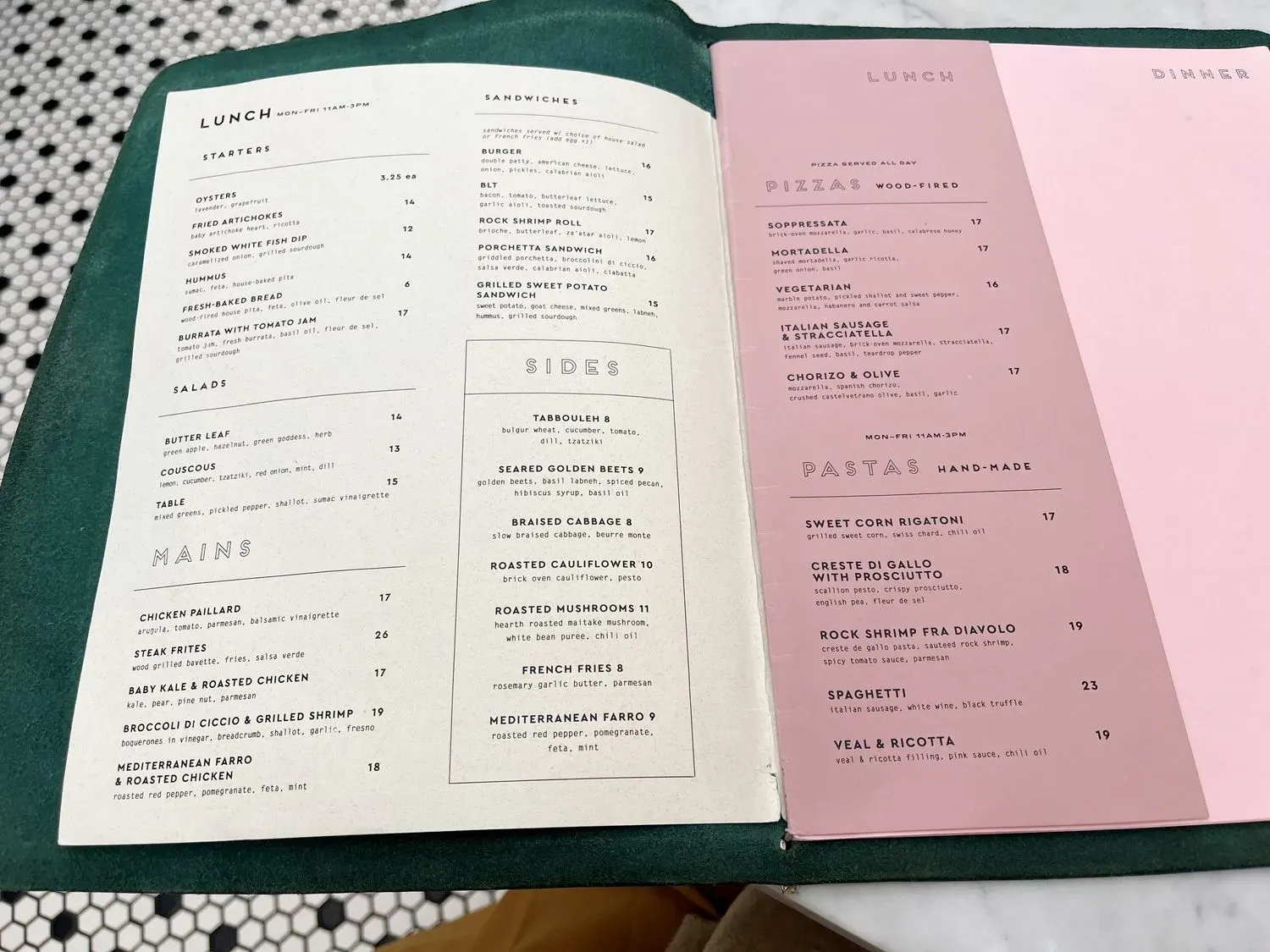 Menu 4