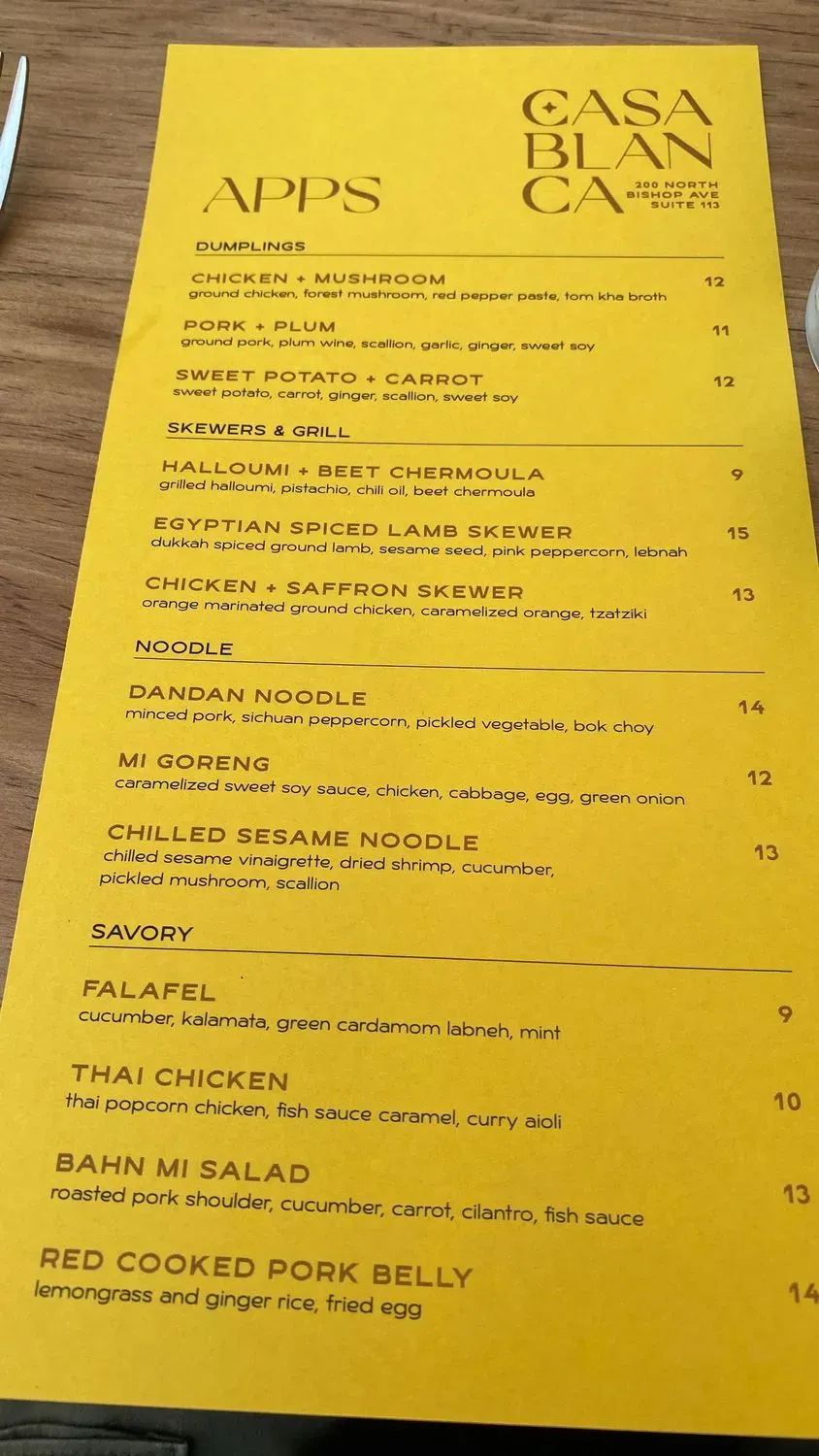 Menu 6