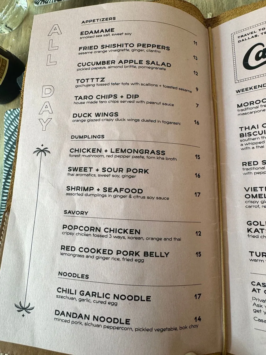 Menu 5