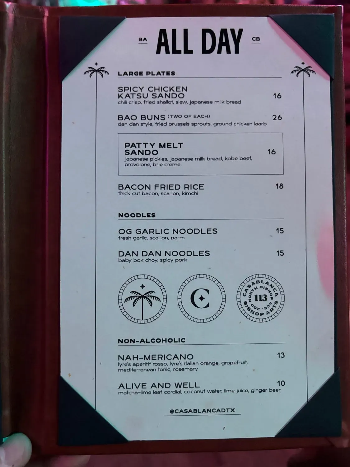 Menu 5