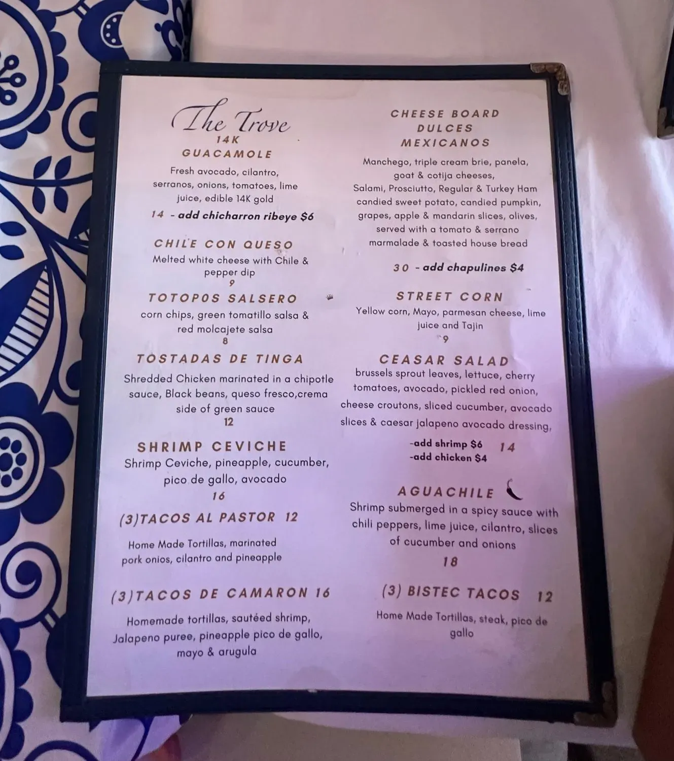 Menu 4