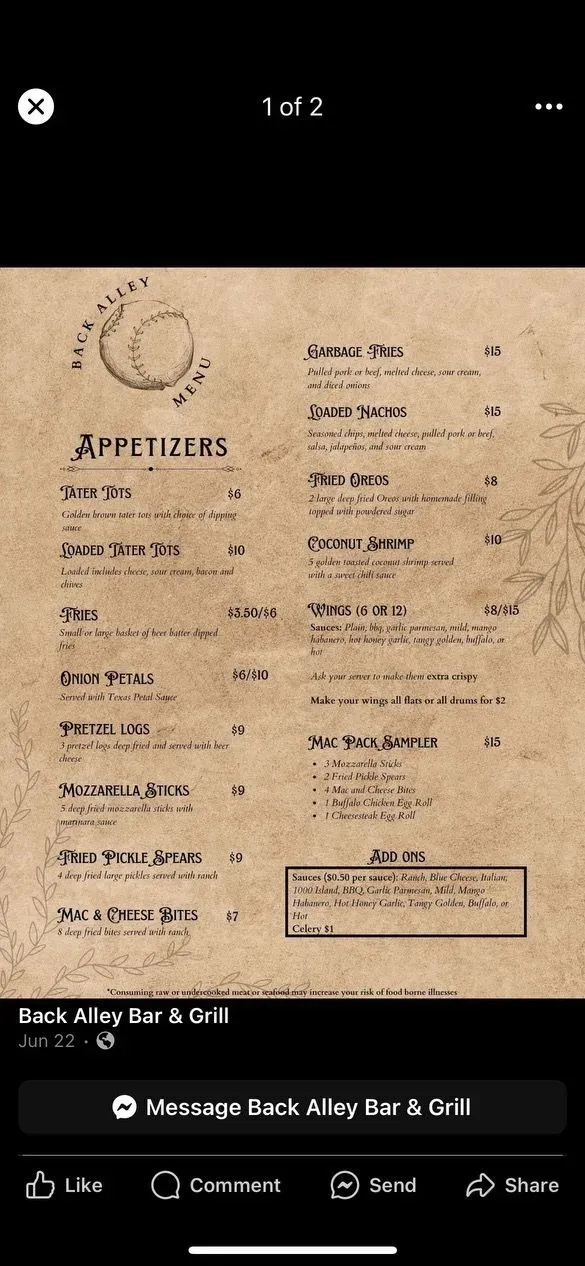 Menu 2