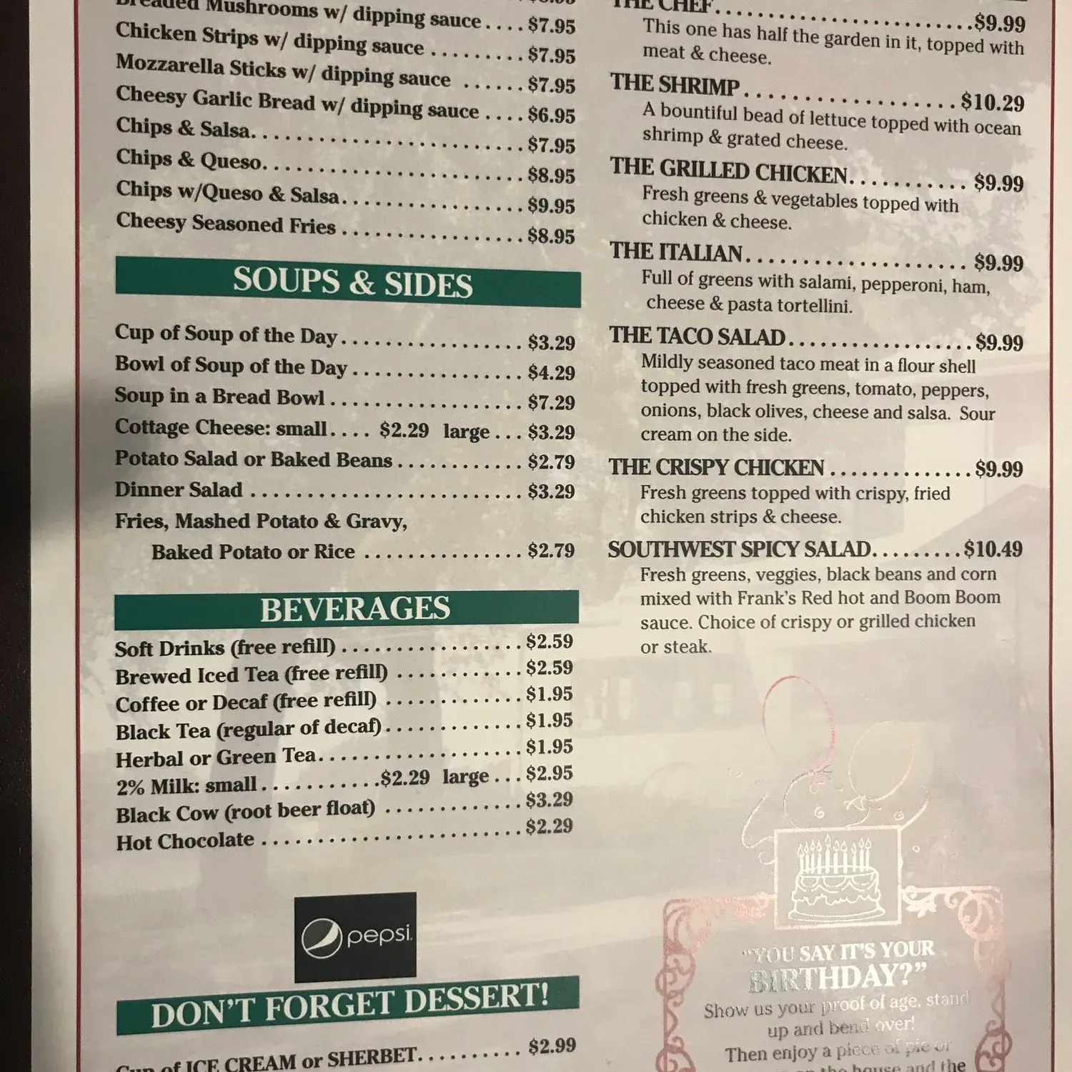 Menu 2