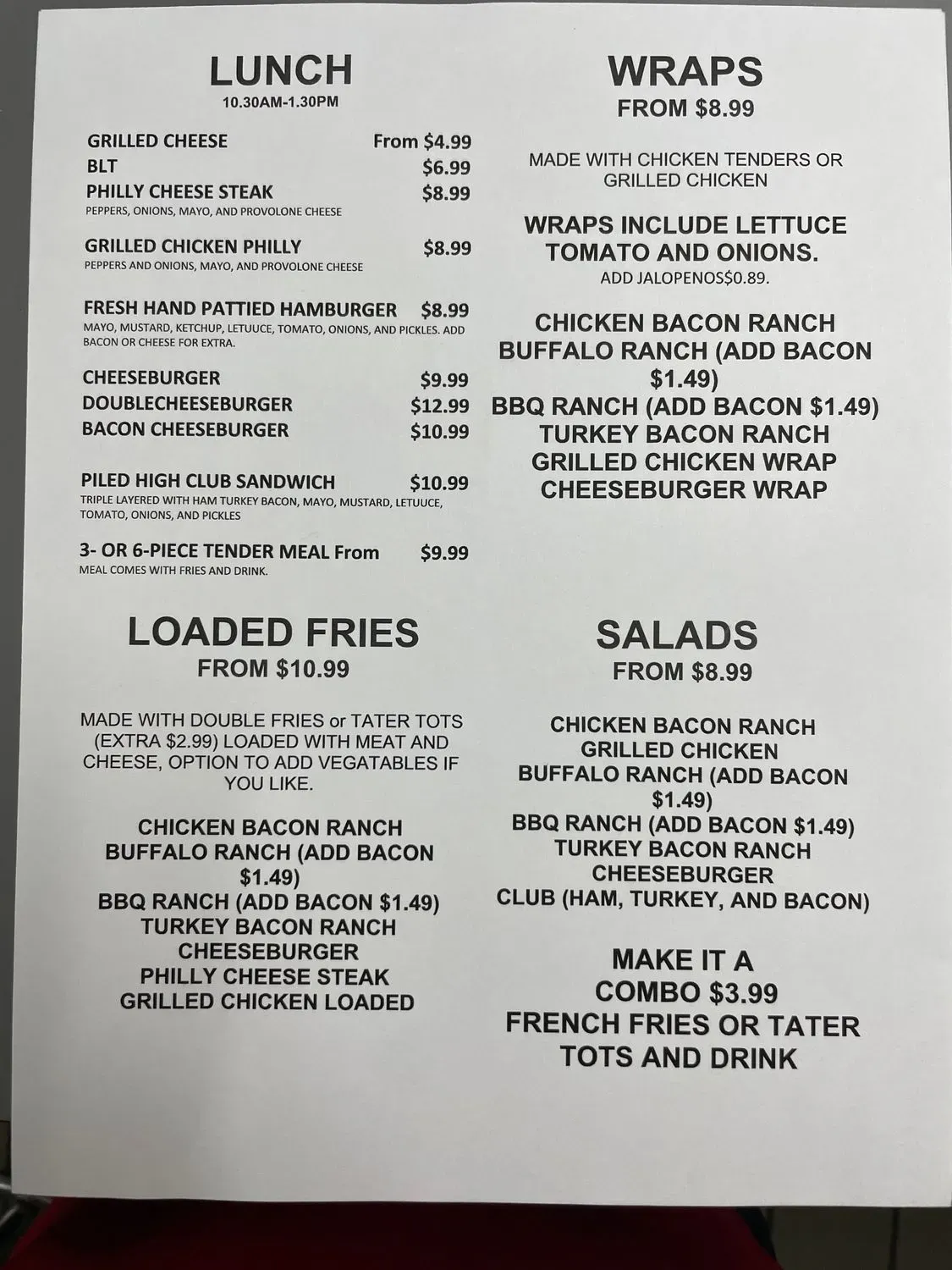 Menu 1