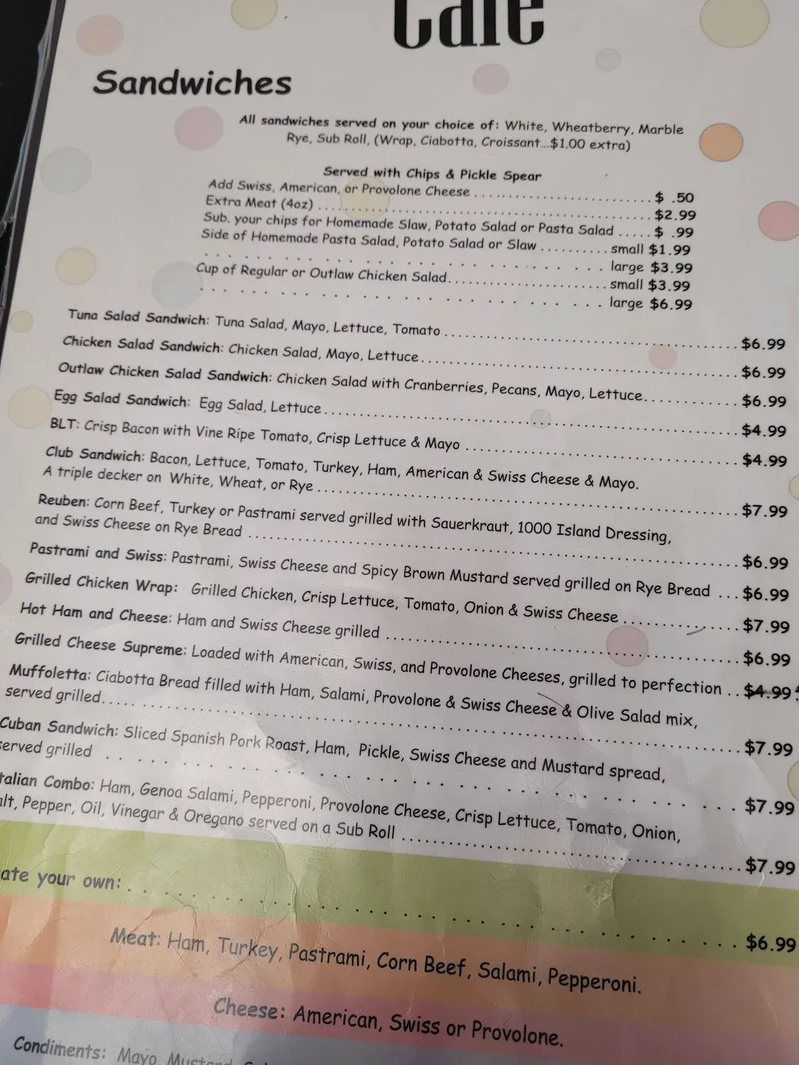 Menu 5